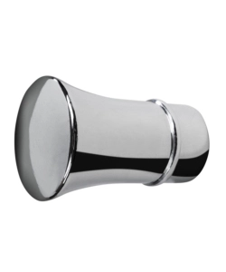 2 POMOLI TROMBA CROMO TERMINALE PER TUBO TENDE DIAMETRO 20 MM